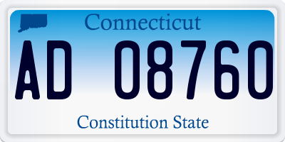 CT license plate AD08760