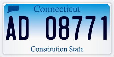 CT license plate AD08771