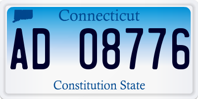 CT license plate AD08776