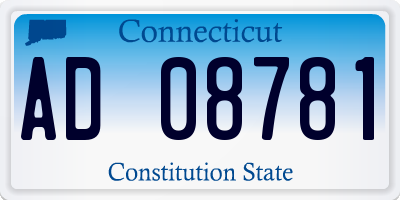 CT license plate AD08781