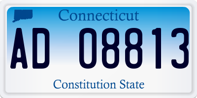 CT license plate AD08813