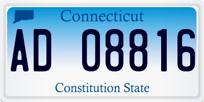 CT license plate AD08816