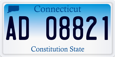 CT license plate AD08821