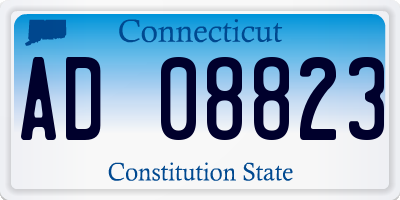 CT license plate AD08823