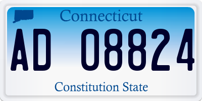 CT license plate AD08824