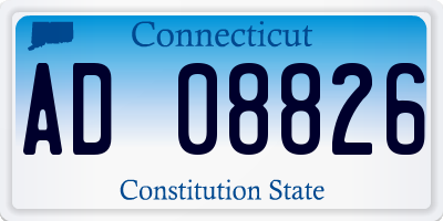 CT license plate AD08826