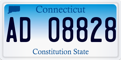 CT license plate AD08828