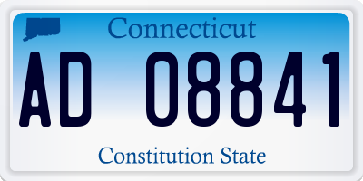 CT license plate AD08841