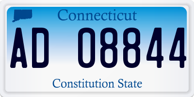 CT license plate AD08844