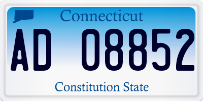CT license plate AD08852