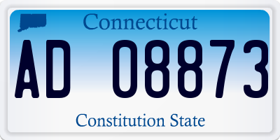 CT license plate AD08873