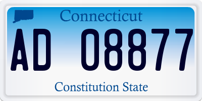 CT license plate AD08877