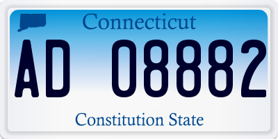 CT license plate AD08882