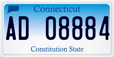 CT license plate AD08884