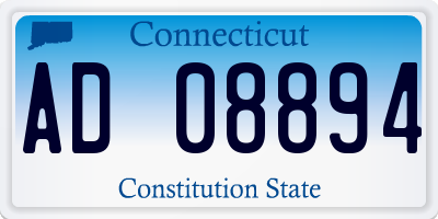 CT license plate AD08894