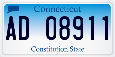 CT license plate AD08911