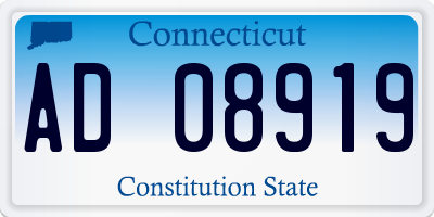 CT license plate AD08919