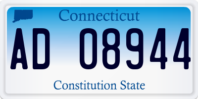CT license plate AD08944