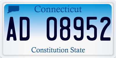 CT license plate AD08952