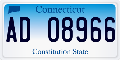 CT license plate AD08966