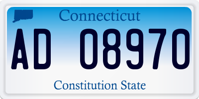 CT license plate AD08970