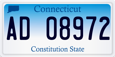 CT license plate AD08972