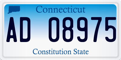 CT license plate AD08975