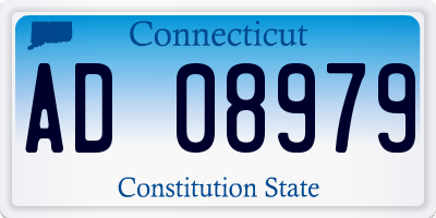 CT license plate AD08979