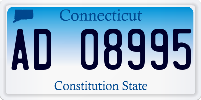 CT license plate AD08995
