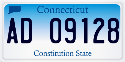 CT license plate AD09128