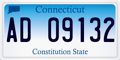 CT license plate AD09132