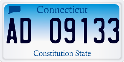 CT license plate AD09133