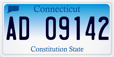 CT license plate AD09142