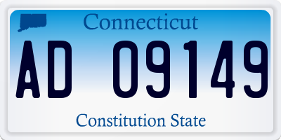 CT license plate AD09149