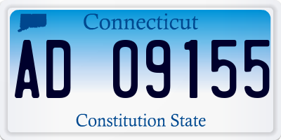 CT license plate AD09155