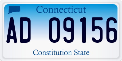 CT license plate AD09156