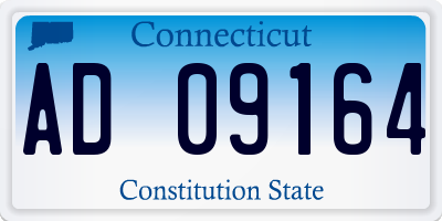 CT license plate AD09164