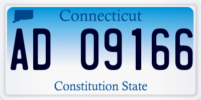 CT license plate AD09166