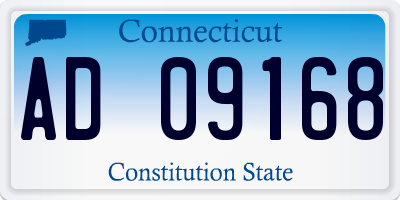 CT license plate AD09168