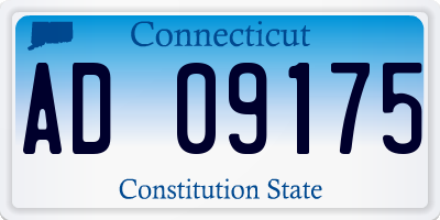 CT license plate AD09175