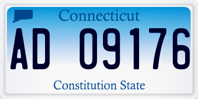 CT license plate AD09176