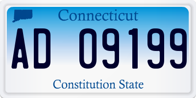 CT license plate AD09199