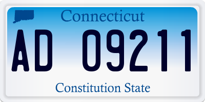 CT license plate AD09211