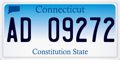 CT license plate AD09272