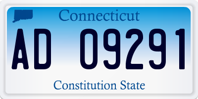 CT license plate AD09291