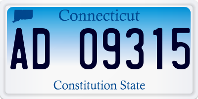 CT license plate AD09315