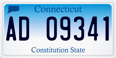 CT license plate AD09341