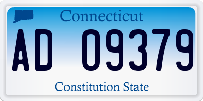 CT license plate AD09379