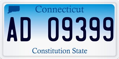 CT license plate AD09399
