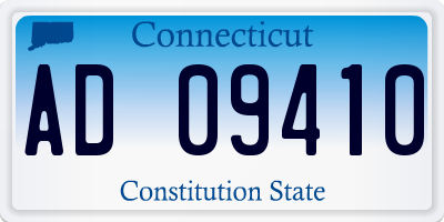 CT license plate AD09410